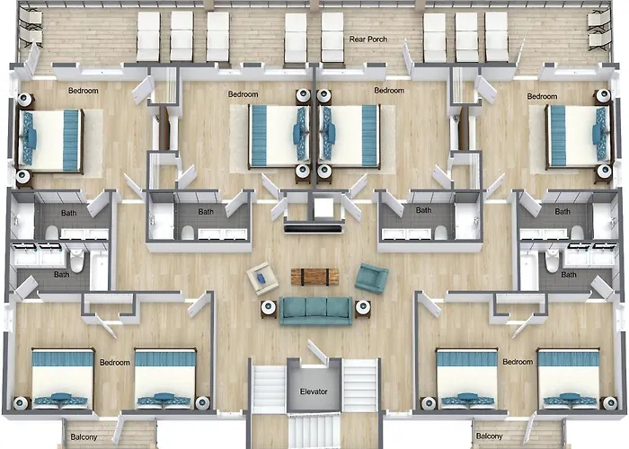 "the Pearl" Gulf Front Wprvt Heated Pool, 12 Bdrm 125bath "alvacationrentals" Holiday home Gulf Shores